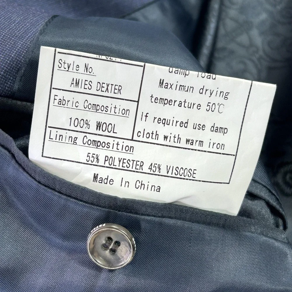 Peter‎ Jackson Suit Jacket Mens 40 Short Blue Wool Reda Super 110s 2 Button